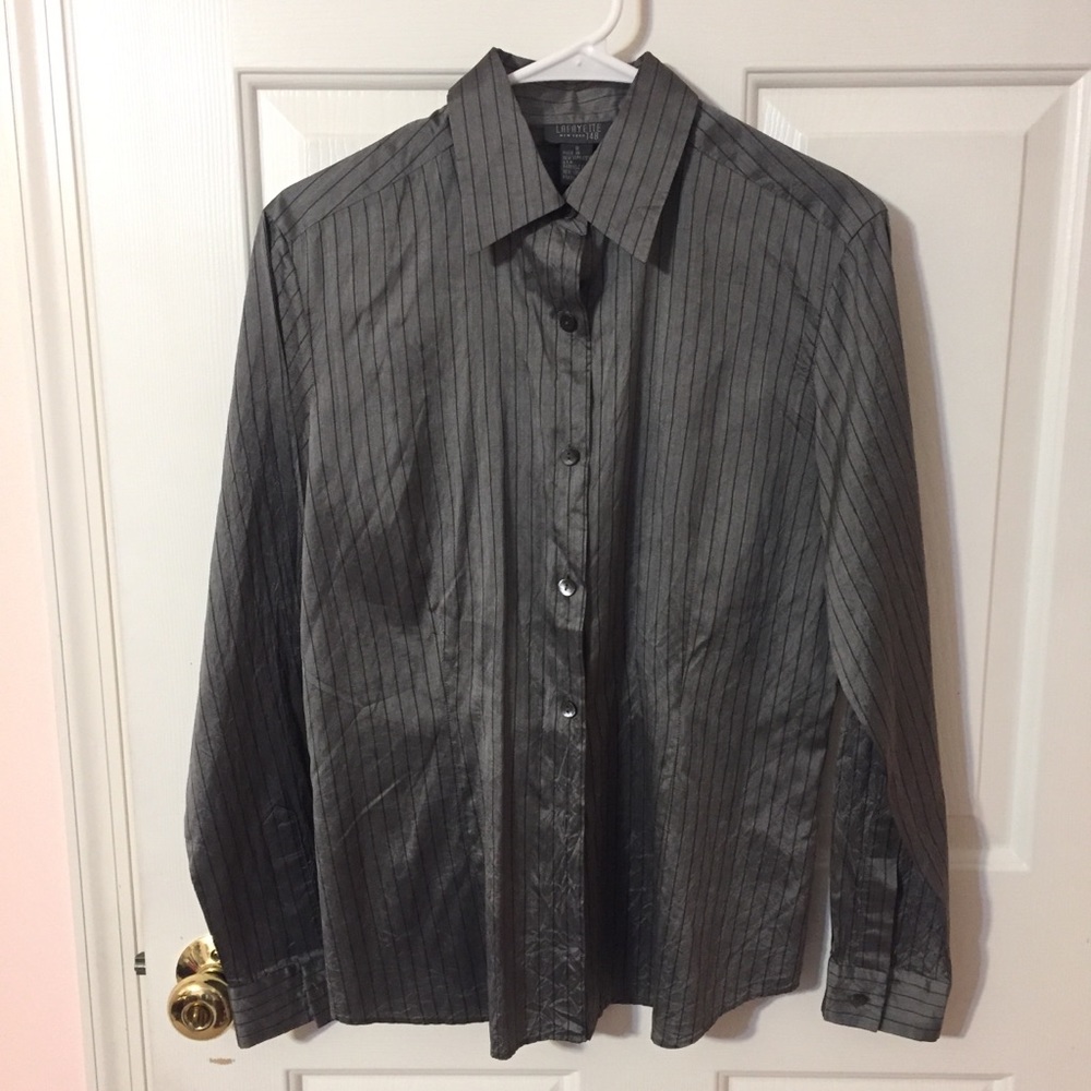 NWOT Silk Lafayette 148 Designer Blouse